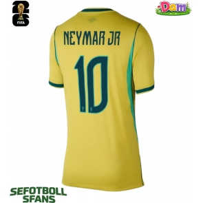 Brasilien Neymar Jr #10 Hemmatröja Kvinnor VM 2026 Kortärmad